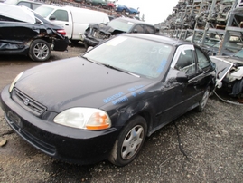 1998 HONDA CIVIC EX 2DR BLACK 1.6L VTEC AT Z17519